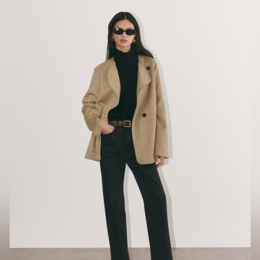 Everlane ‘The October’ wool coat in camel size XS
